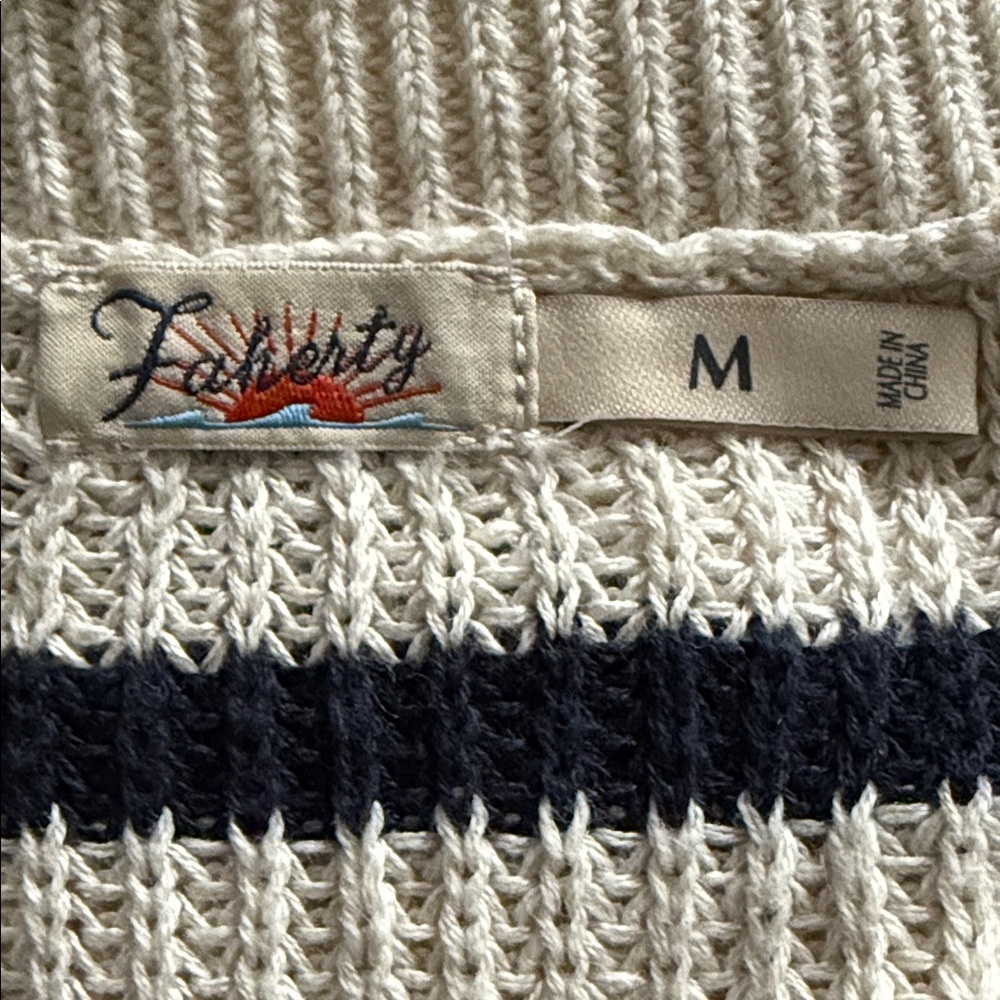 Faherty Brand Miramar Linen Muscle Sweater Tank Sz M - Picture 7 of 7